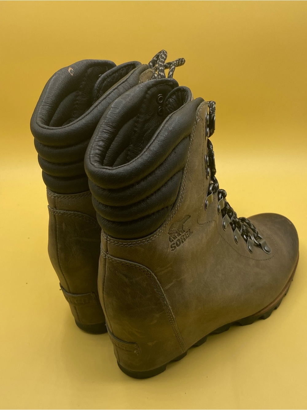 Sorel Women's Brown Lace-Up Leather Outdoor Boots - Picture 2 of 4
